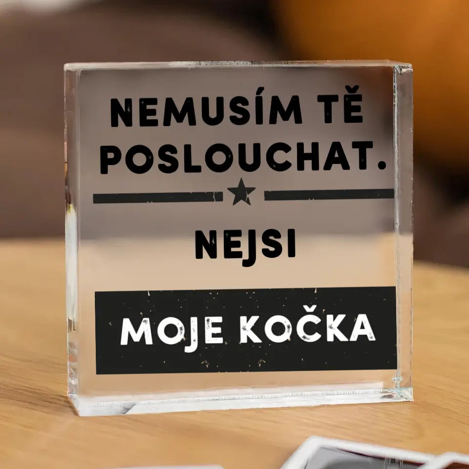 Nemusím tě poslouchat