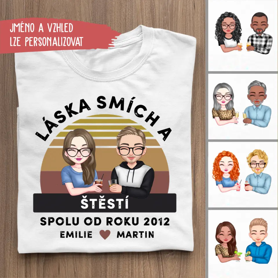 Láska smích a štěstí spolu