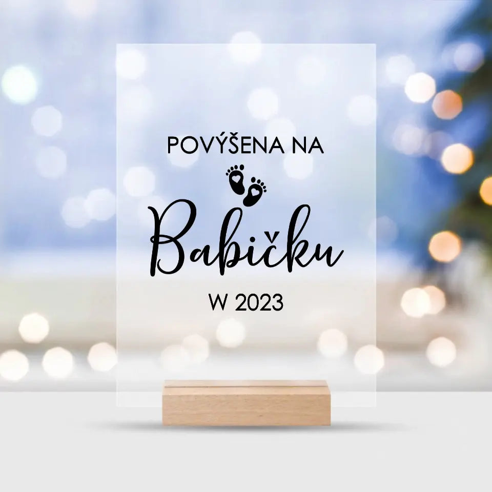 Polštář - Povýšena na babičku