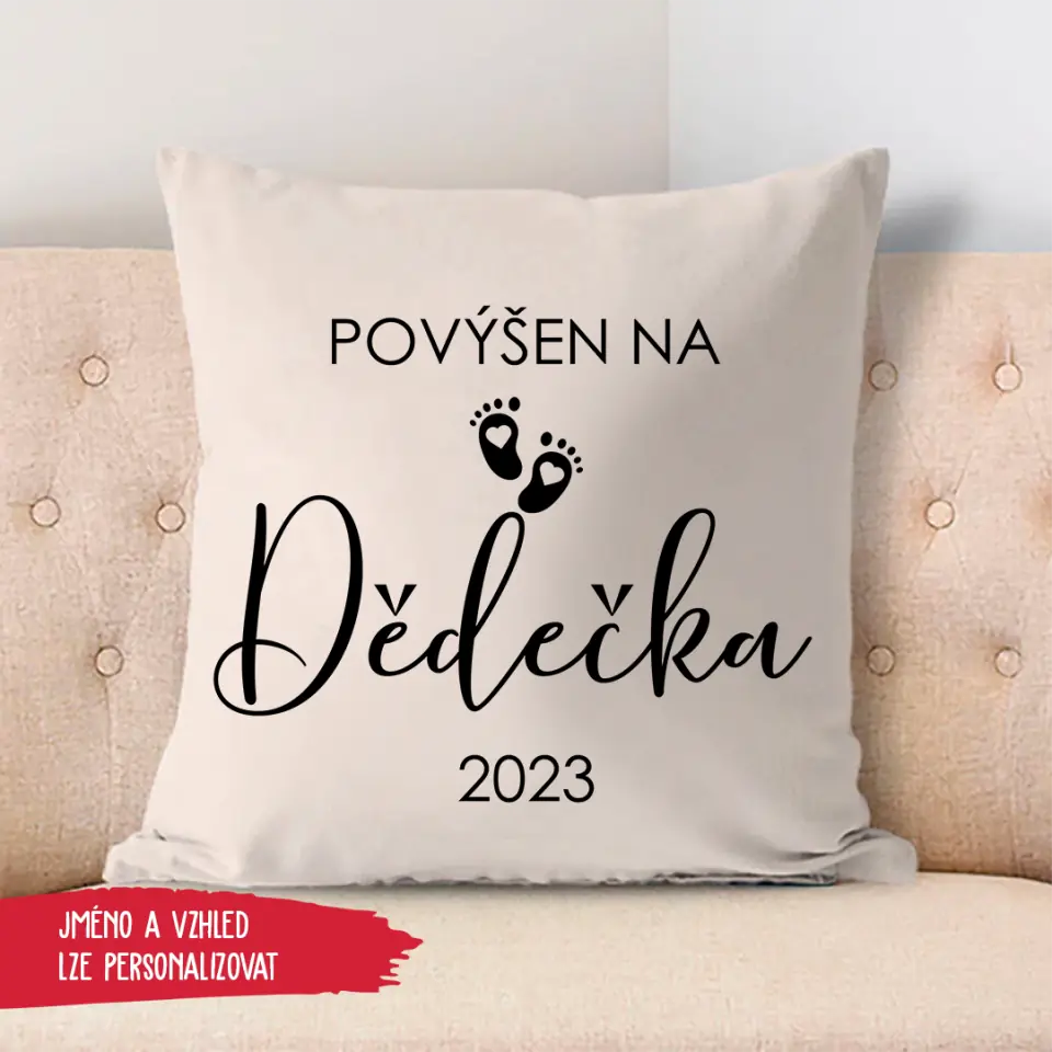 Polštář - Povýšen na dědečka