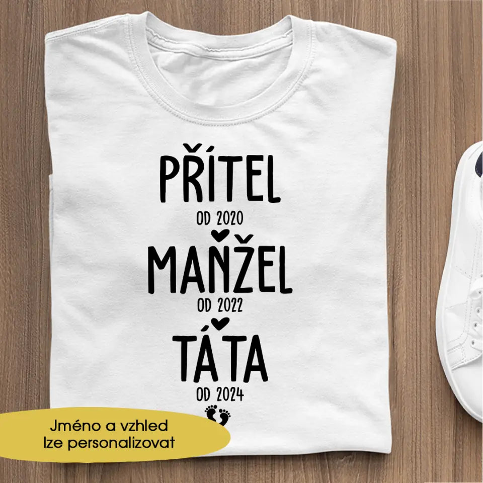 Přítel od 2020, manžel od 2022, táta od 2024