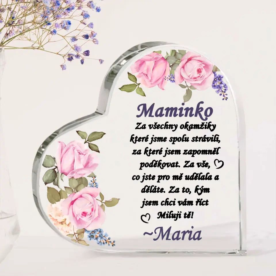 MAMINKO ZA VŠECHNY OKAMŽIKY KTERÉ JSME SPOLU STRÁVILI...