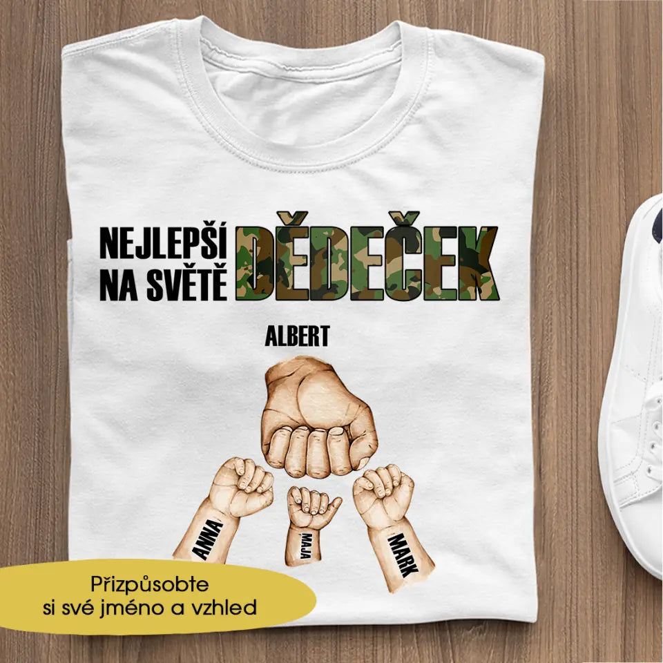 Tričko Dárek Pro Prarodiče Nejlepší dědeček na světě