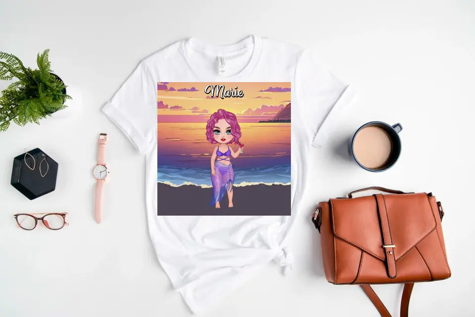 Personalizovaná plážová taška Sunset