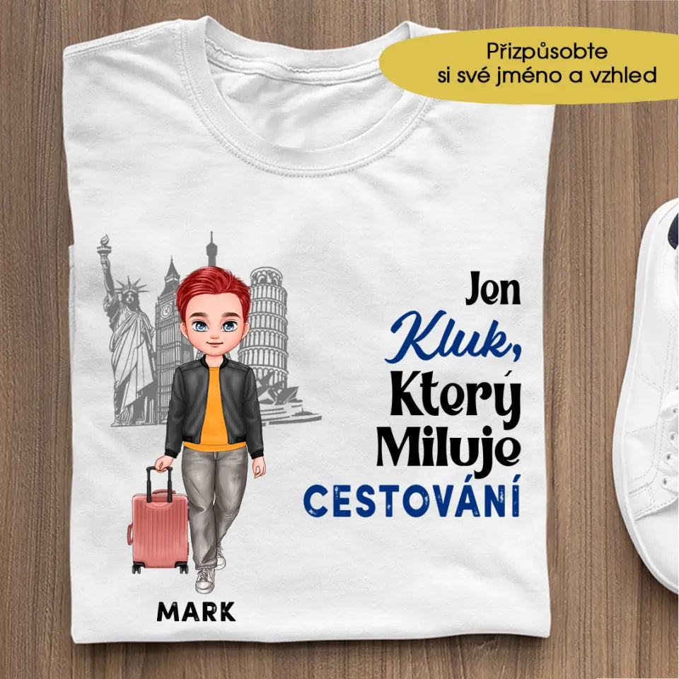 Tričko Panské Trička Jen Kluk Který Miluje Cestování