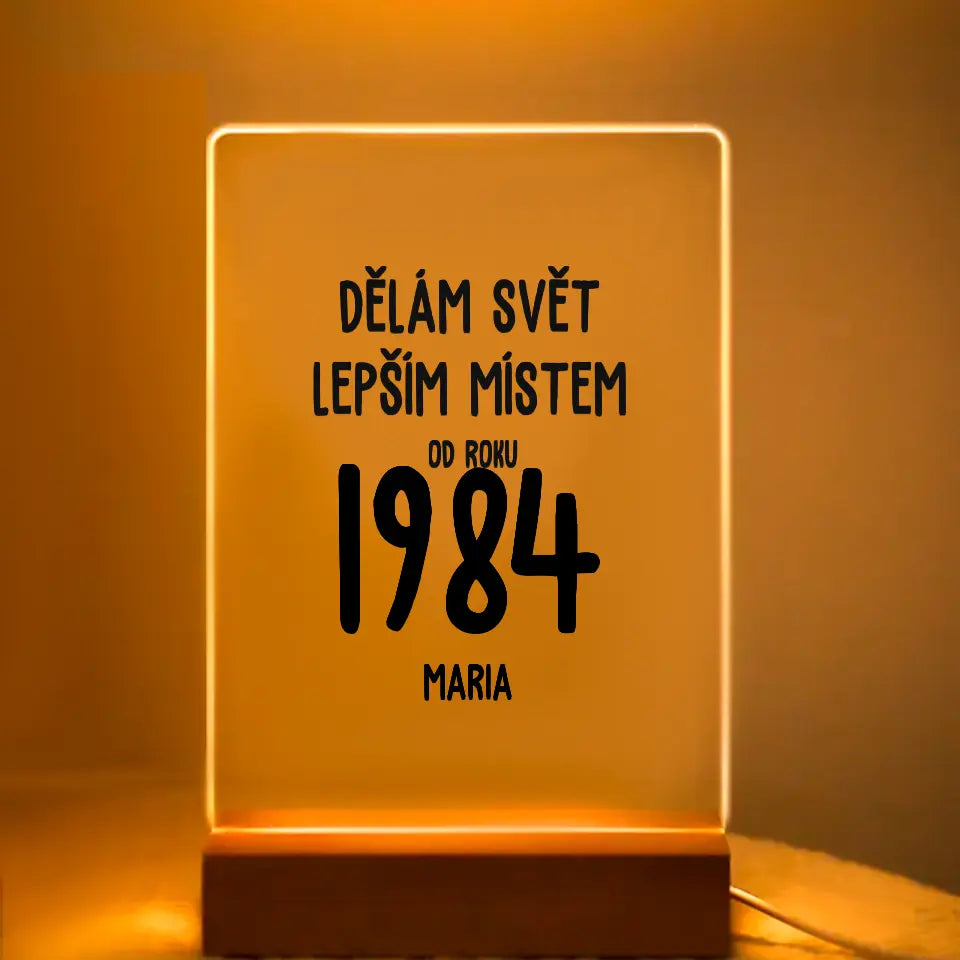 Dělám Svět Lepším Místem Od Roku 1984