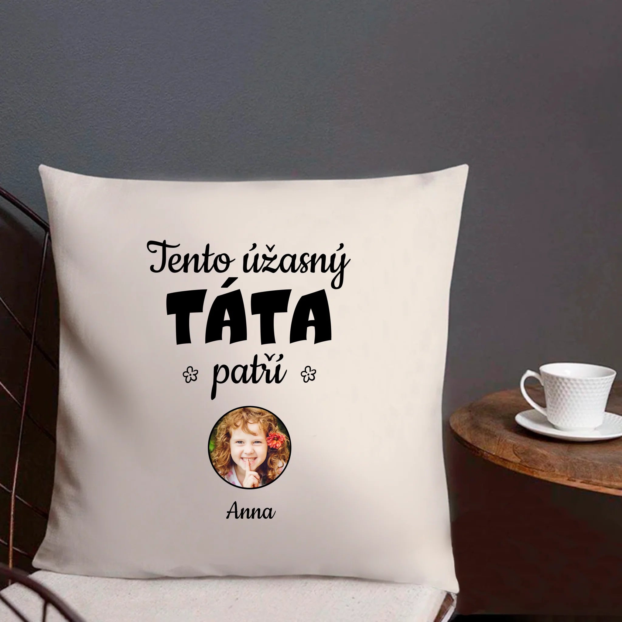Akrylové Čtvercové sklo - Tato úžasná táta patří