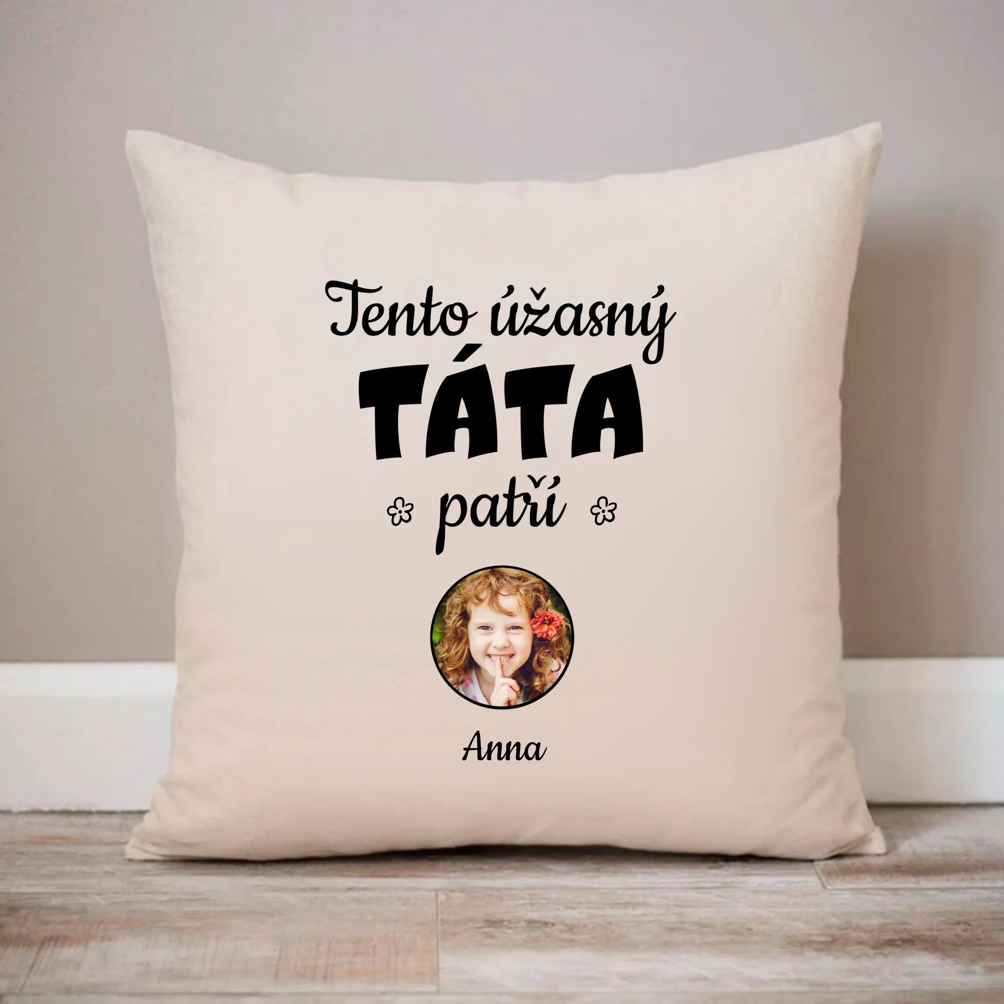 Akrylové Čtvercové sklo - Tato úžasná táta patří