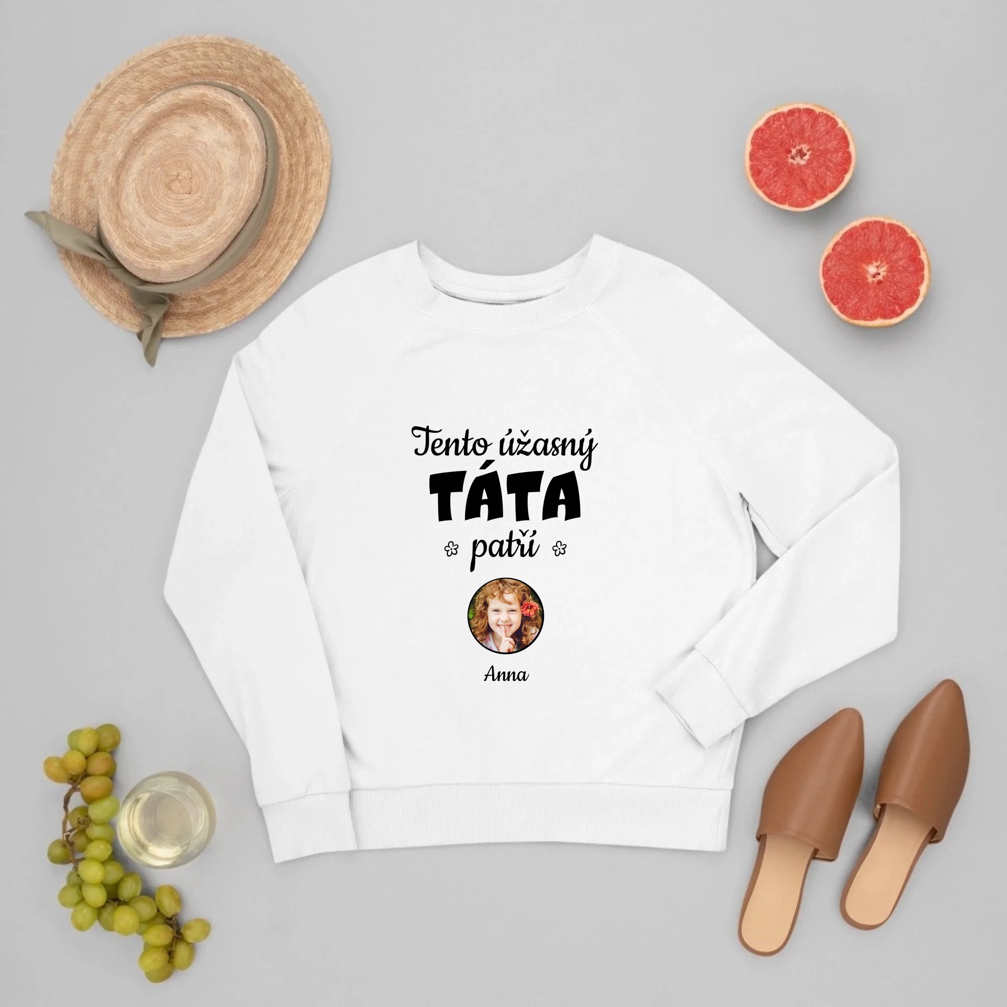 Akrylové Čtvercové sklo - Tato úžasná táta patří