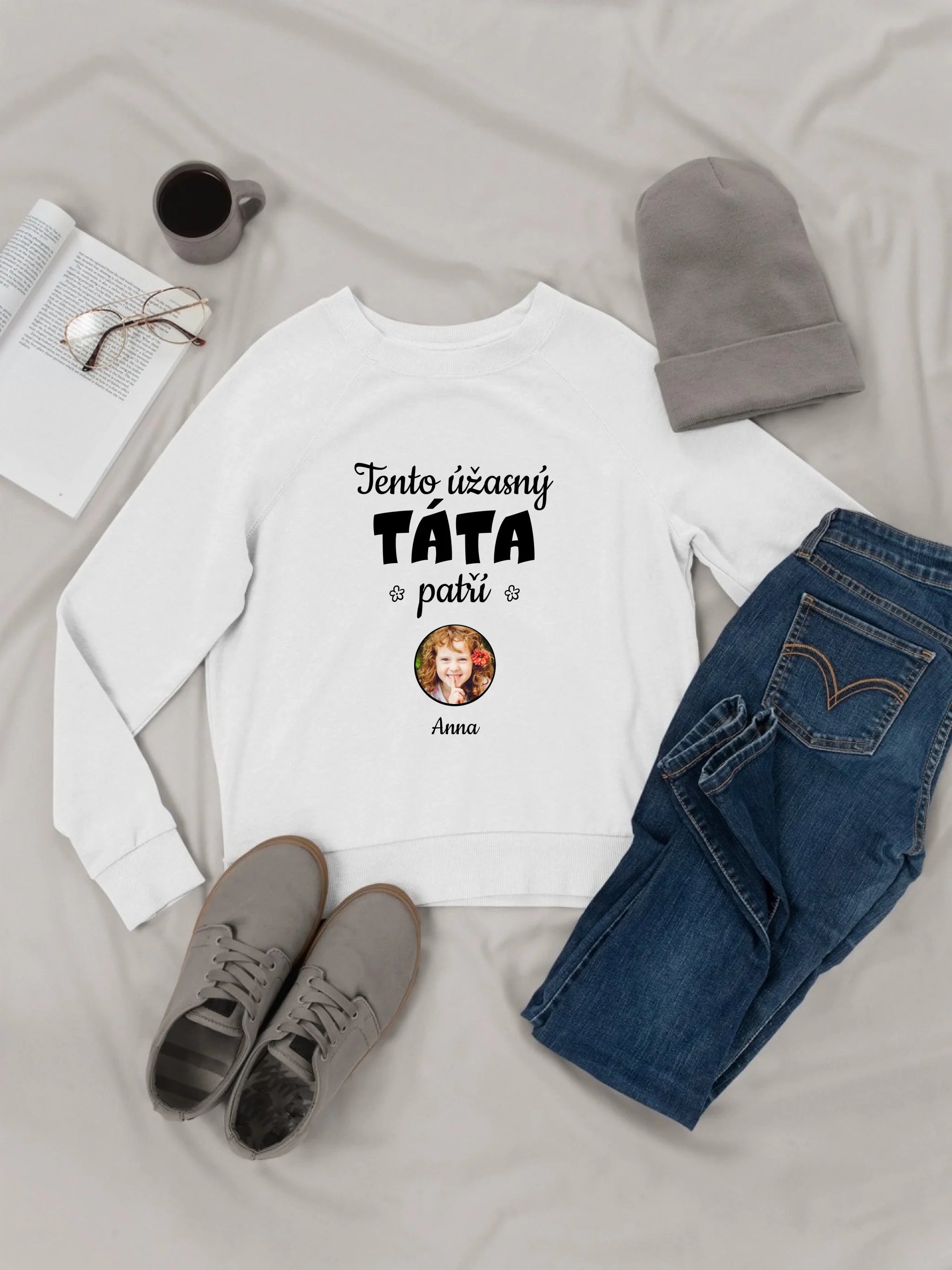 Akrylové Čtvercové sklo - Tato úžasná táta patří