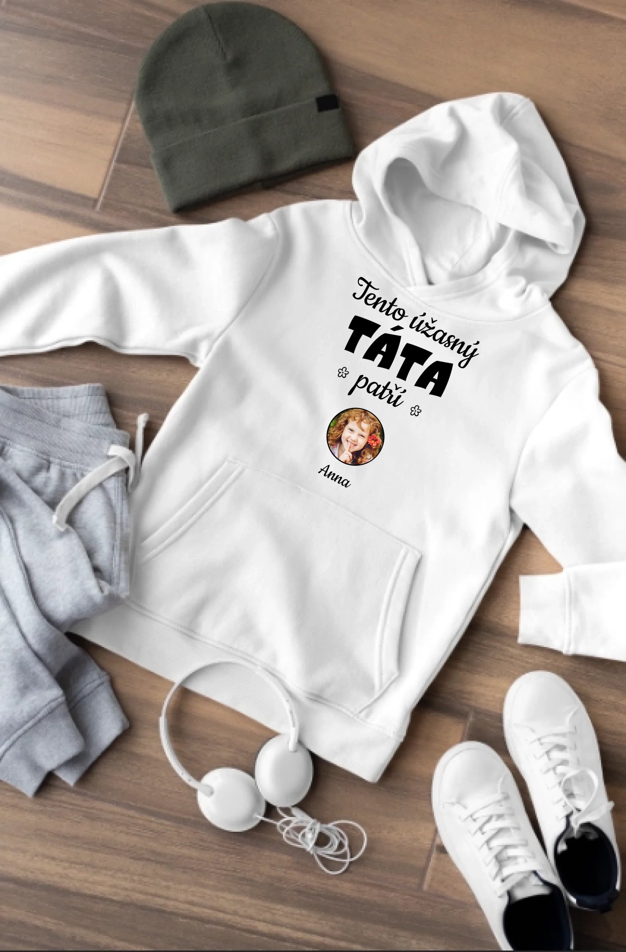 Akrylové Čtvercové sklo - Tato úžasná táta patří