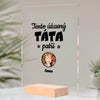 Akrylové Čtvercové sklo - Tato úžasná táta patří
