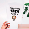 Akrylové Čtvercové sklo - Tato úžasná táta patří